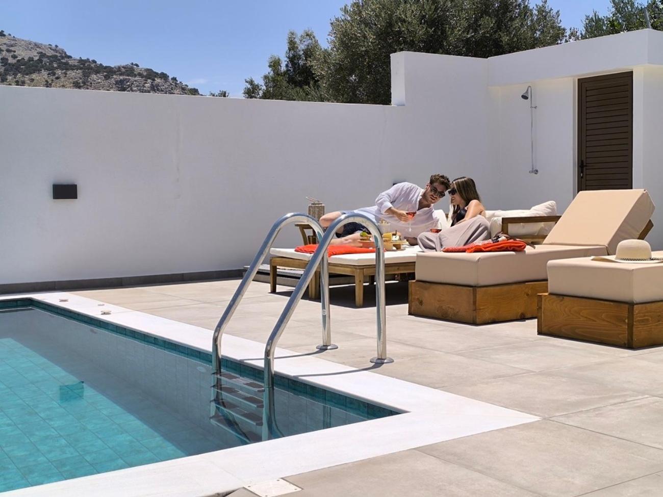 Valantina'S & Mannouel Lardos Luxury Villas Kültér fotó