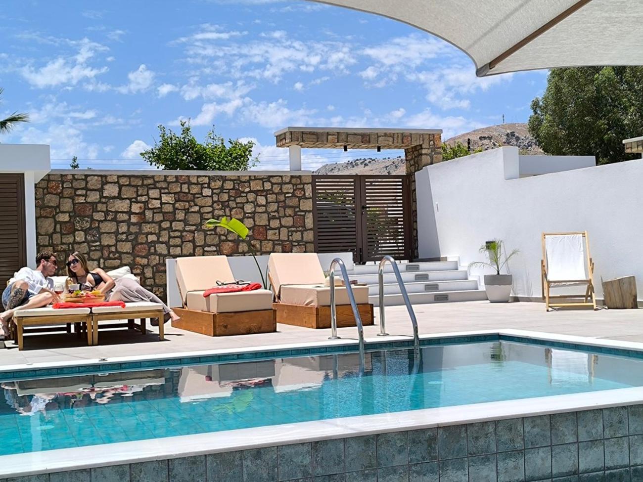 Valantina'S & Mannouel Lardos Luxury Villas Kültér fotó